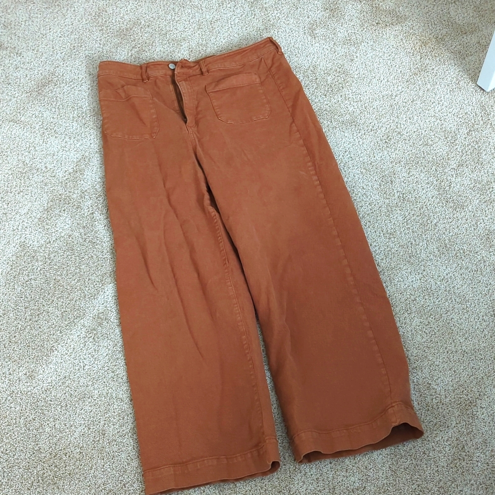 Loft high waisted, wide leg jeans